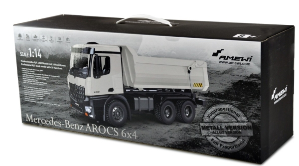 22413 MB Arocs Lkw Kipper PRO Metall V2 RTR weiß
